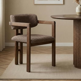 Nordure Toscana Silla Marrón y Nogal Oscuro